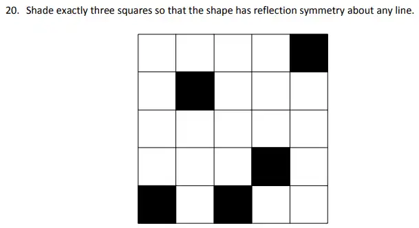Question 20 - St Albans High School for Girls – 11 Plus Maths Specimen Paper 2 – 2025