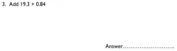 Question 3 - St Albans High School for Girls – Specimen 11 Plus Maths Paper – 2017