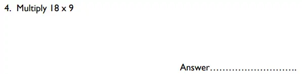 Question 4 - St Albans High School for Girls – Specimen 11 Plus Maths Paper – 2017