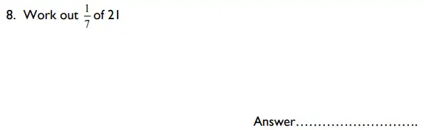 Question 8 - St Albans High School for Girls – Specimen 11 Plus Maths Paper – 2017