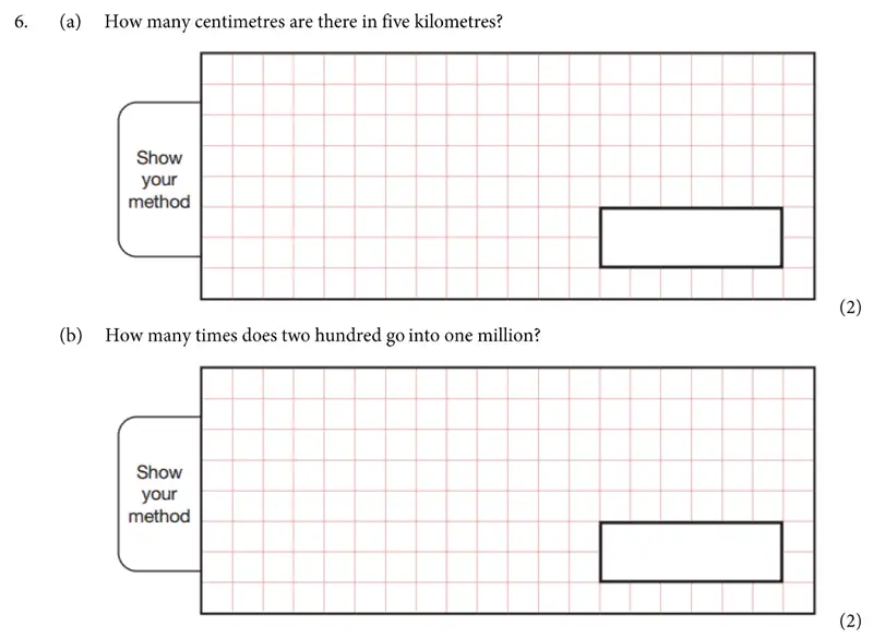 Question 6(a,b) - St Albans School – 11 Plus Maths Entrance Exam Paper 2019