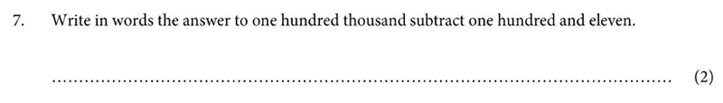 Question 7 - St Albans School – 11 Plus Maths Entrance Exam Paper 2019