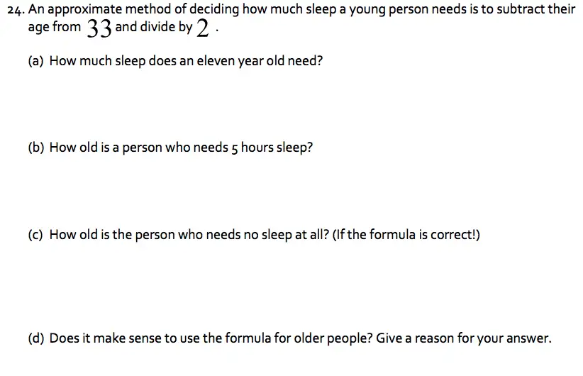 Question 24(24(a),24(b),24(c),24(d)) - St Albans School – 11 Plus Maths Specimen Paper - 2026