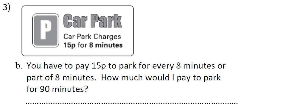 Question 3(b) - St Anselms College 2024 11 Plus Maths Sample Paper 1