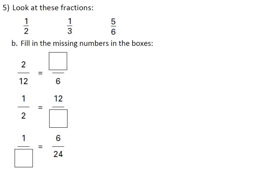 Question 5(b) - St Anselms College 2024 11 Plus Maths Sample Paper 1