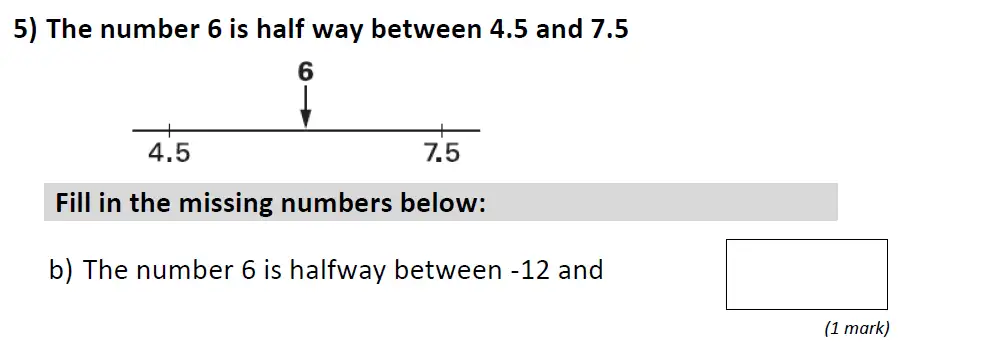 Question 5(b) - St Anselms College 2024 11 Plus Maths Sample Paper 2