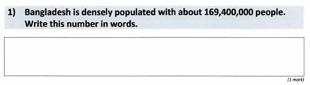 Question 01 - St Anselms College - 11 Plus Maths Sample Paper 1 - 2025
