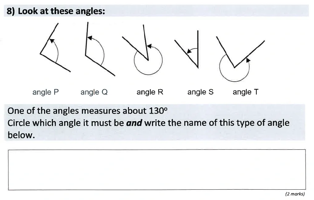 Question 08 - St Anselms College - Eleven Plus Maths Sample Paper 1 - 2025
