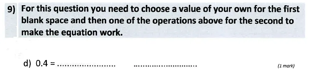 Question 9(b) - St Anselms College - 11 Plus Maths Sample Paper 1 - 2025
