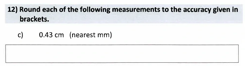Question 12(c) - St Anselms College - 11 Plus Maths Sample Paper 1 - 2025