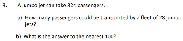 Question 3(a,b) - St George’s College - 11 Plus Maths Sample Paper - 2024
