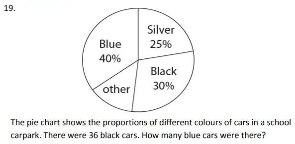 Question 19 - St George’s College - 11 Plus Maths Sample Paper - 2024