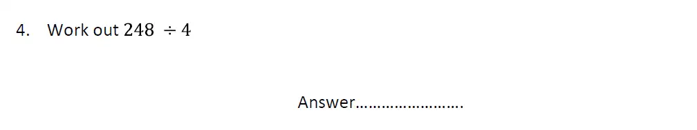 Question 4 - St John's School 11 Plus Maths Exam Sample Paper - 2024