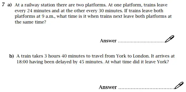 Question 7(a,b) - St Paul’s Girls School Sample Maths Paper 1 – 2024