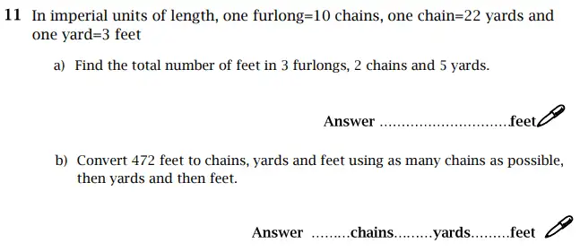 Question 11(11(a),11(b)) - St Paul’s Girls School - 11 Plus Sample Maths Paper 1 – 2024