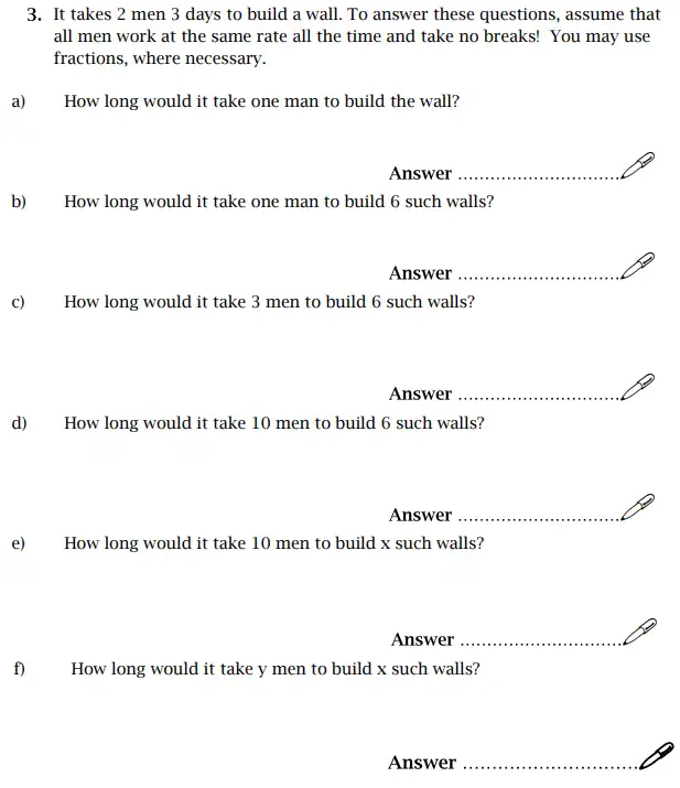 Question 3(a,b,c,d,e,f) - St Paul’s Girls School Sample Maths Paper 1 – 2024