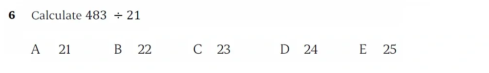 Question 06 - St Paul’s Girls School - 11+ Sample Maths Paper 1 - 2025
