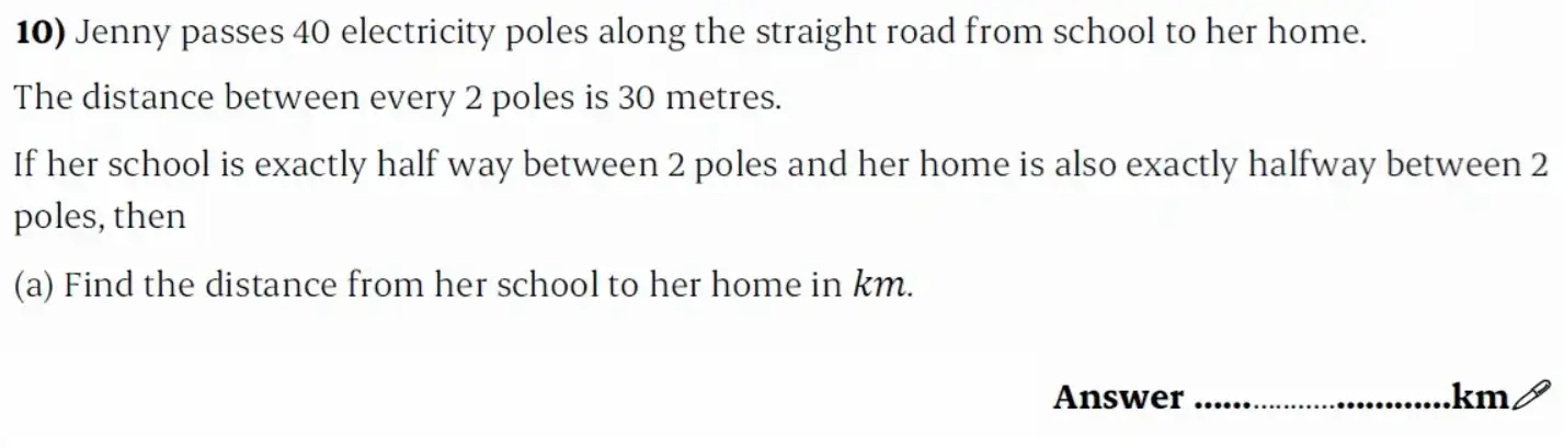 Question 10(a) - St Paul’s Girls School - 11+ Exam Sample Maths Paper 1 - 2026