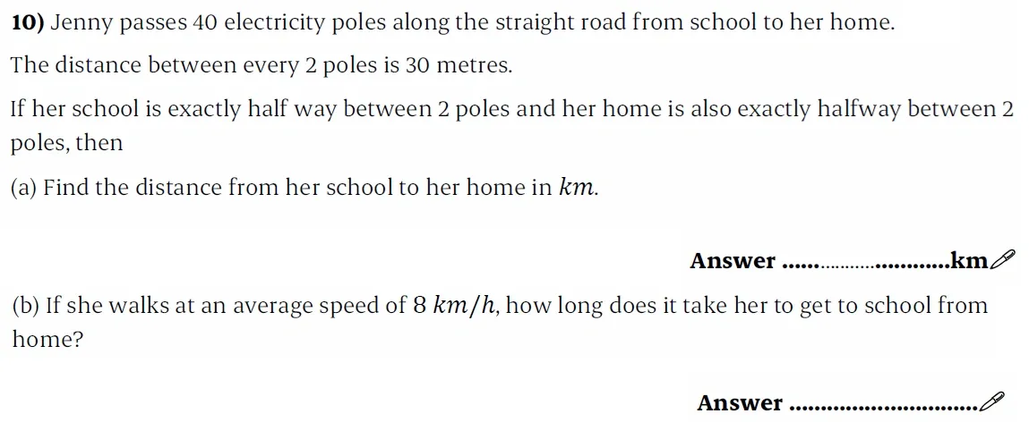 Question 10(a, b) - St Paul’s Girls School - 11+ Sample Maths Paper 1 - 2025