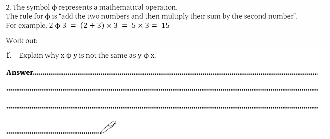 Question 02(f) - St Paul’s Girls School - 11+ Sample Maths Paper 1 - 2025