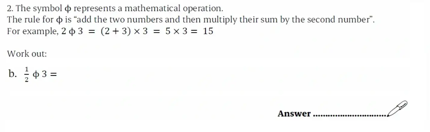 Question 2(b) - St Paul’s Girls School - 11+ Exam Sample Maths Paper 1 - 2026