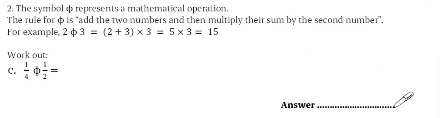 Question 2(c) - St Paul’s Girls School - 11+ Exam Sample Maths Paper 1 - 2026