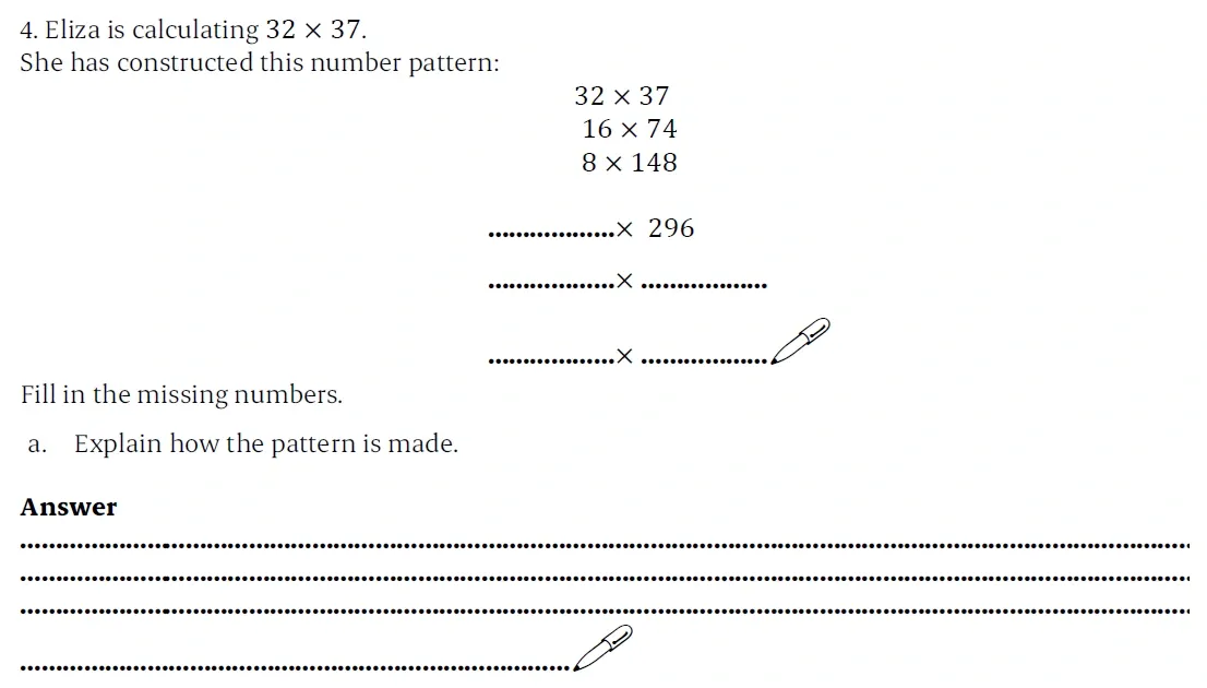 Question 04(a) - St Paul’s Girls School - 11+ Sample Maths Paper 1 - 2025