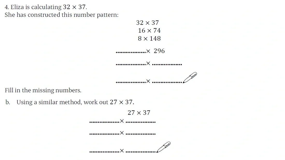 Question 04(b) - St Paul’s Girls School - 11+ Sample Maths Paper 1 - 2025