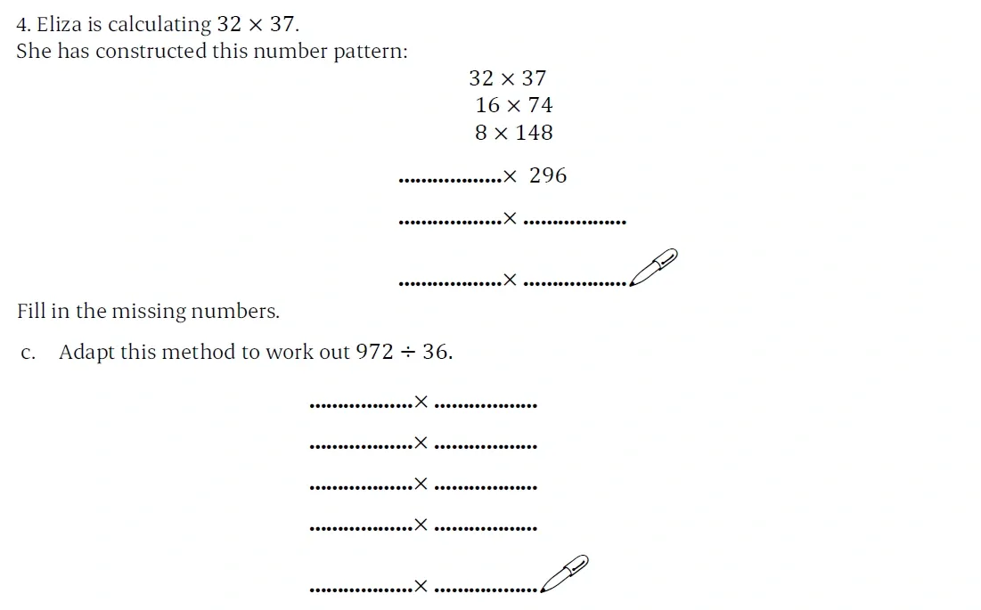 Question 04(c) - St Paul’s Girls School - 11+ Sample Maths Paper 1 - 2025