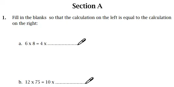 Question 1(a,b) - St Paul’s Girls School Sample Maths Paper 2 – 2024