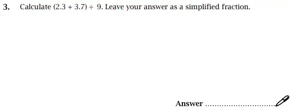 Question 3 - St Paul’s Girls School Sample Maths Paper 2 – 2024
