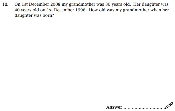 Question 10 - St Paul’s Girls School Sample Maths Paper 2 – 2024