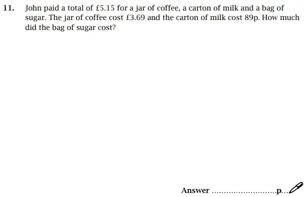 Question 11 - St Paul’s Girls School Sample Maths Paper 2 – 2024