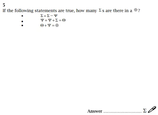 Question 5 - St Paul’s Girls School Sample Maths Paper 2 – 2024