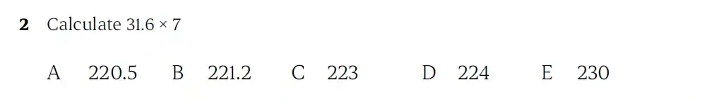 Question 02 - St Paul’s Girls School - 11+ Sample Maths Paper 2 - 2025