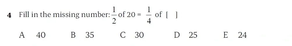 Question 04 - St Paul’s Girls School - 11+ Sample Maths Paper 2 - 2025