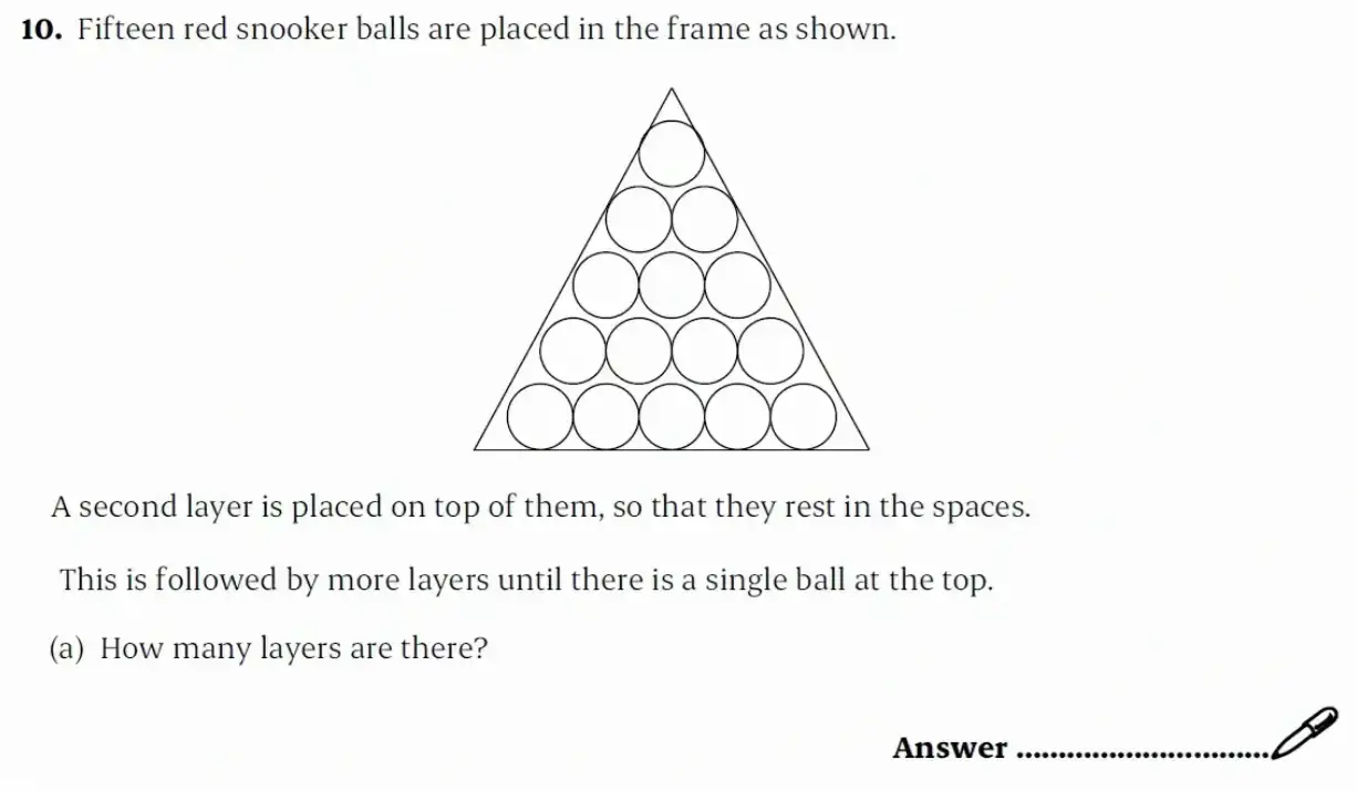 Question 10(a) - St Paul’s Girls School - 11+ Exam Sample Maths Paper 2 - 2026