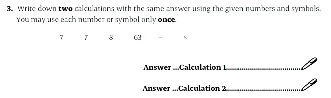 Question 03 - St Paul’s Girls School - 11+ Sample Maths Paper 2 - 2025