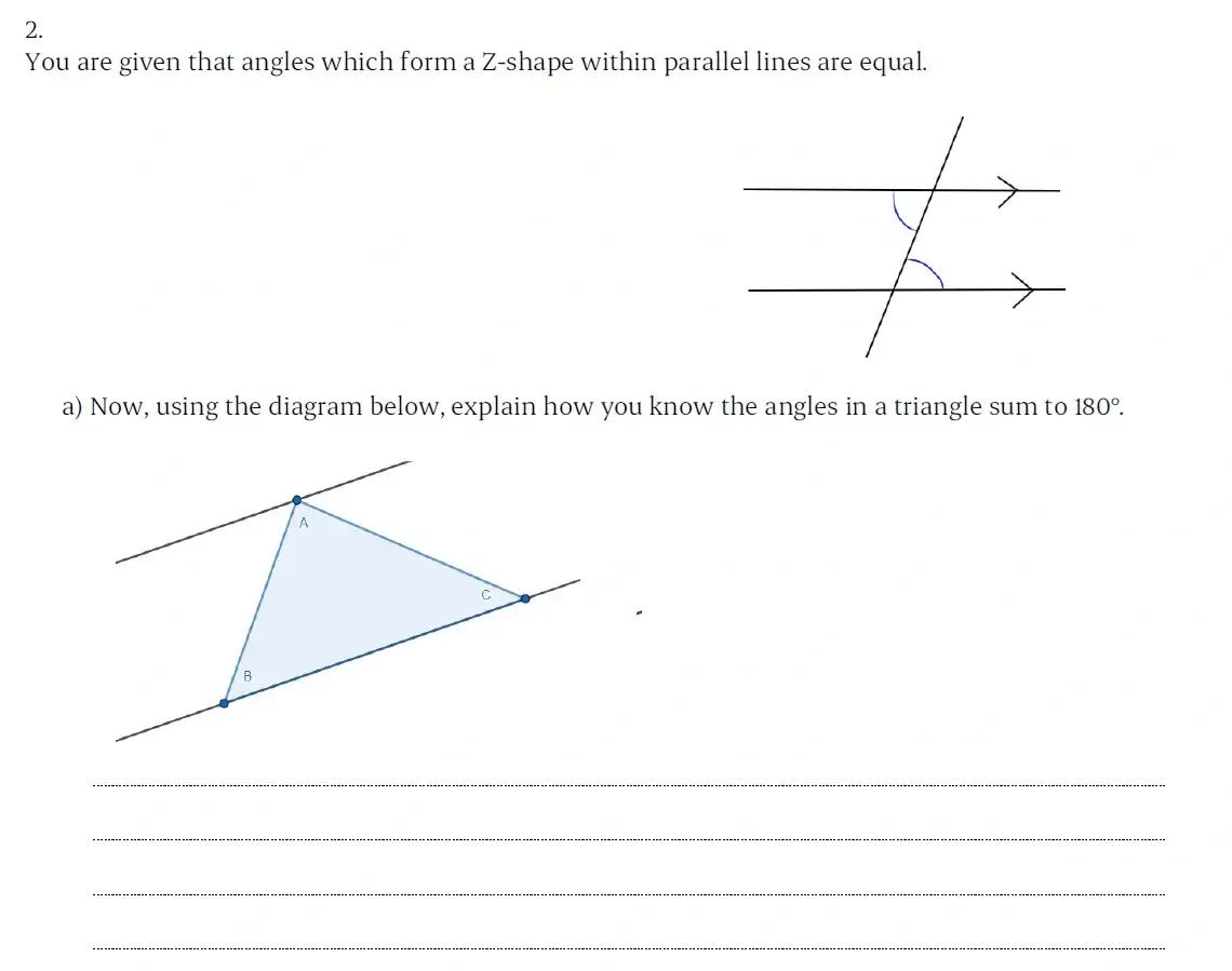 Question 02(a) - St Paul’s Girls School - 11+ Sample Maths Paper 2 - 2025