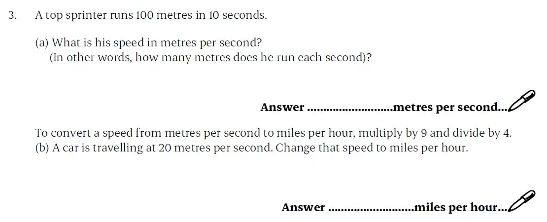 Question 03(a,b) - St Paul’s Girls School - 11+ Sample Maths Paper 2 - 2025