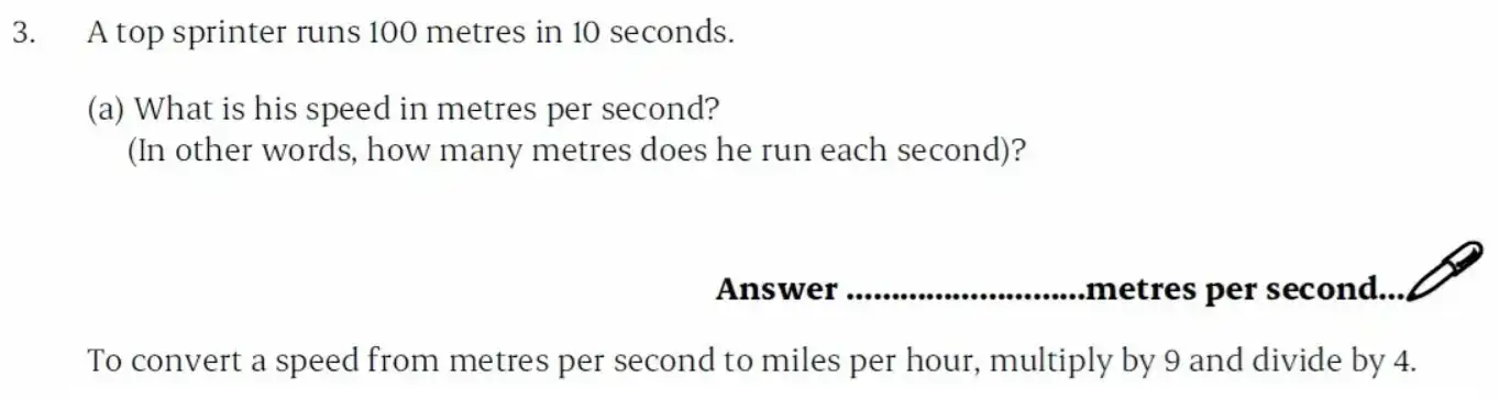 Question 3(a) - St Paul’s Girls School - 11+ Exam Sample Maths Paper 2 - 2026
