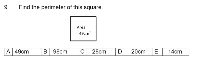 Question 9 - Streatham & Clapham High School – 11 Plus Maths Entrance Exam - 2024
