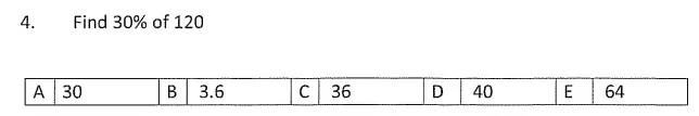 Question 4 - Streatham & Clapham High School – Maths Entrance Exam Specimen Paper - 2024
