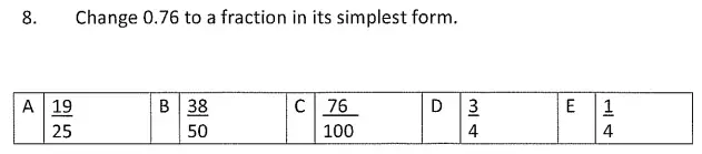 Question 8 - Streatham & Clapham High School – Maths Entrance Exam Specimen Paper - 2024