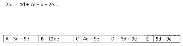 Question 25 - Streatham & Clapham High School – 11 Plus Maths Entrance Exam Specimen Paper - 2024