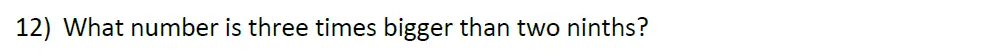 Question 12 - Surbiton High School 11 Plus Maths Entrance Questions 2024