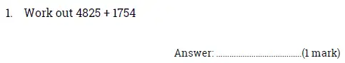 Question 1 - Sydenham High School – 11+ Sample Mathematics Entrance Examination Paper – 2024