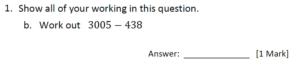 Question 1(b) - The Grammar School at Leeds 11 Pus Maths Entrance Paper 2024