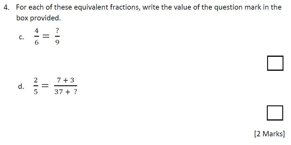 Question 4(c,d) - The Grammar School at Leeds 11 Pus Maths Entrance Paper 2024