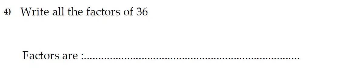 Question 4 - The Kings School 11 Plus Maths Entrance Examinations 2011